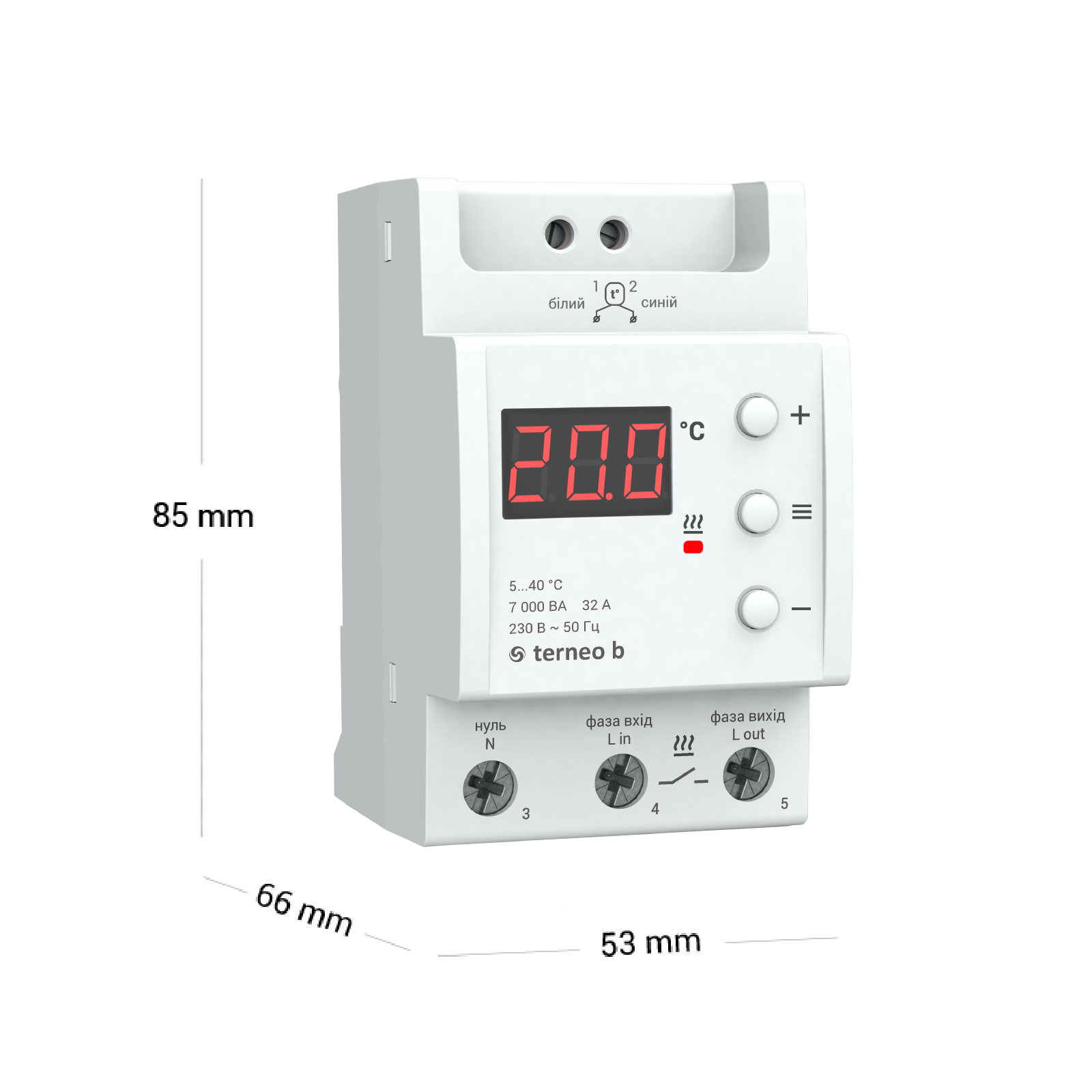 Терморегулятор terneo b на 32 А в интернет магазине | ds-electronics.com